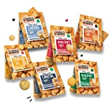 Michel et Augustin - Pack Biscuits apéritifs aux fromages AOP, Beaufort, Comté, Parmesan, Chèvre, Ossau Iraty, Cantal - Lot de ...