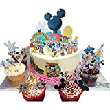 Mickey Mouse Clubhouse Happy Birthday Motif plaquette comestibles Papier Cake Toppers de 28 décorations en Papier comestible des caractères et ...