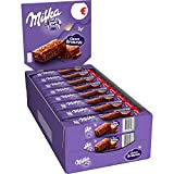 Milka Choco Brownie - Gâteau Moelleux au Chocolat et Pépites de Chocolat - Présentoir de 24 Sachets (50 g)