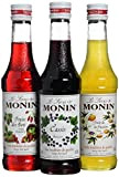 MONIN - Coffret pour Cocktails à base de Vin - Cassis, Passion et Fraise des Bois - 3x25cl