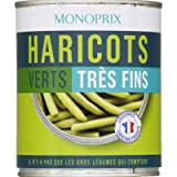 Monoprix Haricots verts très fins - La boîte de 440g net égoutté