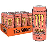 Monster Energy – Lot de 12 canettes de boisson énergétique Monarch de 500 ml