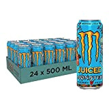 Monster Energy Mango Loco avec jus tropicaux â avec acide carbonique, palette Energy Drink 24 x 500 ml et autocollant ...