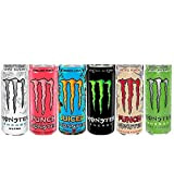 Monster Energy Mega Lot de 12 variétés mélangées avec autocollants gratuits – Original, Ultra, Ultra Paradise, Pipeline Punch, Mango Loco, ...