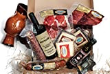 MONTELUEÑO : Panier Gourmand Ibérique Plus - Assortiment de charcuterie espagnole avec Saucisson, Chorizo, Jambon, Cecina, Fromages, Vin, Huile OVE, ...