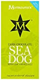 Montezuma's Sea Dog Dark chocolate Bar with sea salt and lime 100 g (Pack of 4)