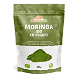 Moringa Oleifera Bio en Poudre - Qualité Premium - de 400g. Organique, Naturel et Pur. Feuilles de la Plante du ...