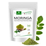 MoriVeda® Poudre de feuilles de Moringa 250g Oleifera Premium Plus,(1x250g de poudre)