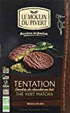 Moulin Pivert Tentation Enrobée de Chocolat au Lait au Thé Vert Matcha Bio 130 g