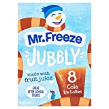 Mr Freeze Ice Lolly Jubbly Freeze Pops Lot de 1 x Cola 8 x 62 ml, 1 x Orange 8 ...