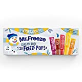 Mr Freeze Ice Pops Lot de 8 sucettes glacées aromatisées assorties sans sucre et végétaliennes 20 x 45 ml