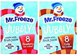 Mr Freeze Jubbly Flavout Lot de 8 sucettes glacées de 62 ml, 1 x 8 x 62 ml Fraise – ...