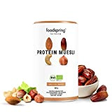 Muesli protéiné foodspring, Dattes-3 Noix, 360g, ingrédients 100 % bio, recette végane et sans lactose