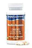 Multivitamines ABCD & E | Renforcé en Vitamine C | 360 Comprimés | Adapté aux Végétariens | Jusqu’à 1 an ...
