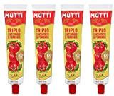 Mutti Lot de 4 tubes de sauce tomate concentrée 185 g