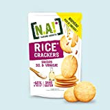 N.A! Nature Addicts - Rice Crackers Sel et Vinaigre - 12 Sachets de 85 gr- Crackers Fins de Riz, Légers ...