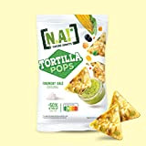 NA! NATURE ADDICTS Tortillas Pop Finement Salé Soufflées à Base de Maïs/Légumineuses 80 g
