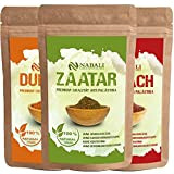 NABALI FAIRKOST Zaatar & Dukkah & Sumac produit de qualité de Palestine I 100% naturel aromatique traditionnel frais oriental sans ...