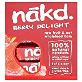 Nakd Berry Delight gluten Barres gratuites (4x35g) - Paquet de 2