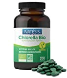 NATESIS - Chlorella BIO et Vegan - 200 Comprimés - 100% Chlorelle Pure Sans Additifs - Riche en Vitamines B12, ...