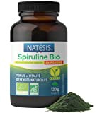 NATESIS — Spiruline Bio & Vegan — 120 g — Riche en Protéines — Phycocyanine 16,5 % — Sport, Minceur, ...