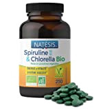NATESIS — Spiruline & Chlorella Bio 50/50 — 250 comprimés 540 mg — Complément alimentaire bio et vegan — Vitalité, ...