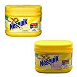 Nesquik Strawberry and Banana Flavour Bundle | Enjoy These Classic Flavours with Your Milk | 1x300g Strawberry Tub and 1x300g ...