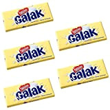 Nestle Galak Lot de 5 barres de chocolat blanc 100 g