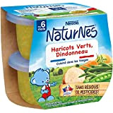 Nestlé Naturnes Petits Pots Bébé Haricots Verts Dindonneau - Dès 6 mois -2x200g