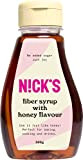 NICKS Fiber Syrup, Sirop de Fibres Arôme Miel, alternative de remplacement du sucre 300 g