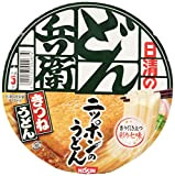 Nissin Donbei Kitsune Udon, Instant Japanese Udon Noodle with Fried Tofu, Strong Taste, 3.4oz X 6 bowls (For 6 Servings)[japan ...