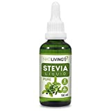 NKD Living Stevia Gouttes liquides 100 ml – Pure Stevia – Non aromatisé – Avec compte-gouttes en verre