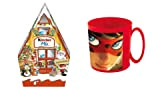 Noël Miraculous Ladybug et Cat Noi Surprise! Pack Kinder Chocolat Maison Mix Set et Micro Tasse en Plastique