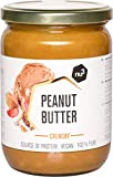 nu3 - Beurre de cacahuète croquant (Peanut Butter) 500g 100% beurre d'arachide crunchy - Naturellement protéiné sans sucre sans sel ...