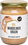 nu3 Purée d'amandes Brunes Bio Vegan 250g - Amandes complètes d'Espagne et d'Italie - Idéal comme matière grasse saine et ...