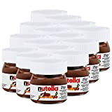 Nutella Ferrero Lot de 15 petits pots à tartiner, au chocolat, en verre, 25 g, fait de crème de nougat aux ...