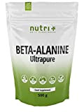 nutri+ Poudre de beta alanine 500g - vegan pur hautement dosé et sans additif - Pre Workout Booster - ß ...