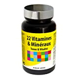 NUTRIEXPERT – 22 Vitamines & Minéraux – Aide à réduire la fatigue – Tonus & Vitalité – Vitamines B1-B2-B5-B6-B8-B9-B12, Cuivre, ...