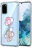 Oihxse Crystal Coque pour Samsung Galaxy Note10 pro/Note10 Plus Transparent Silicone TPU Etui Air Cushion Coin avec Motif [Elephant Lapin] ...