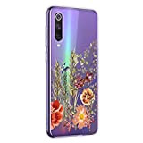 Oihxse Mandala Motif Case Compatible pour Samsung Galaxy A70S Coque Transparente Silicone TPU Souple Protection Etui Ultra Slim Mehndi Floral ...