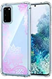Oihxse Transparent Coque pour Samsung Galaxy A01 Souple TPU Silicone Protection Etui Air Cushion [Shock-Absorption] [Anti-Rayures] Fleurs Motif Housse Bumper ...