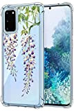 Oihxse Transparent Coque pour Samsung Galaxy A71 Souple TPU Silicone Protection Etui Air Cushion [Shock-Absorption] [Anti-Rayures] Fleurs Motif Housse Bumper ...
