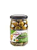 Olives vertes dénoyautées 90 g bocal 21cl