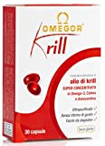 omegor Krill - Supplément d'Huile de Krill avec Oméga-3, Choline et Astaxanthin, 30 Gélules