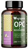 OPC Extrait de Pépins de Raisin et RESVÉRATROL - 240 Capsules - Haute Concentration 95% OPC - Puissant Antioxydant Naturel ...