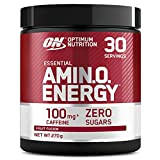 Optimum Nutrition Amino Energy, Pre workout en Poudre, Energy Drink avec Bêta-Alanine, Vitamine C, Caféine et Acides Aminés, Saveur Fruit ...