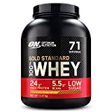 Optimum Nutrition Gold Standard 100% Whey Protéine en Poudre avec Whey Isolate, Proteines Musculation Prise de Masse, Chocolat Beurre de ...