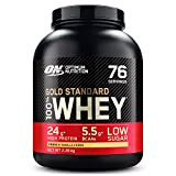 Optimum Nutrition Gold Standard 100% Whey Protéine en Poudre avec Whey Isolate, Proteines Musculation Prise de Masse, Crème Vanille, 76 ...
