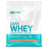 Optimum Nutrition Lean Whey Protéine Sans Sucre, Faible en Gras, Proteines avec Vitamines et Mineraux pour Musculation, Saveur Caramel Salé, ...