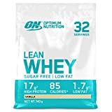 Optimum Nutrition Lean Whey Protéine Sans Sucre, Faible en Gras, Proteines avec Vitamines et Mineraux pour Musculation, Saveur Crème Fraise, ...